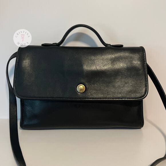 Vintage Coach Avenue Bag 9886 Black USA 1990s - Picture 3 of 10